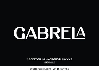 Mostrar el diseño del Vector de la fuente del alfabeto conveniente para el título, el logotipo, el póster, la cubierta y muchos más