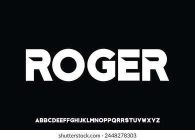 Display alphabet font vector design suitable for headline, logo, poster, cover and many more