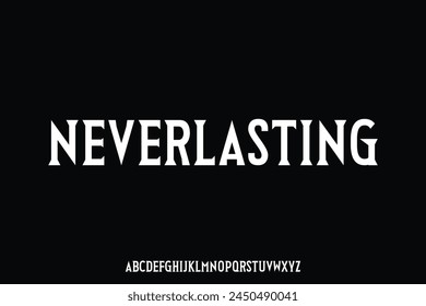 Display alphabet font vector design suitable for headline, poster, banner, logo, and many more