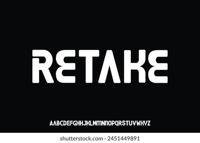 Mostrar el diseño del Vector de la fuente del alfabeto conveniente para el título, el póster, el Anuncio, el logotipo, y muchos más