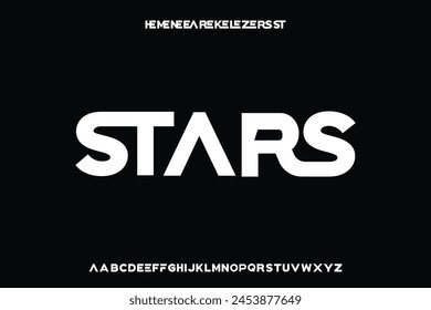Display alphabet font vector design suitable for headline, logo, poster, magazine and many more