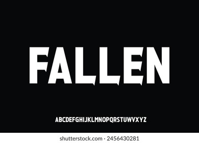 Display alphabet font vector design suitable for headline, logo, poster, magazine and many more