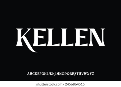Display alphabet font vector design suitable for headline, logo, poster, magazine and many more