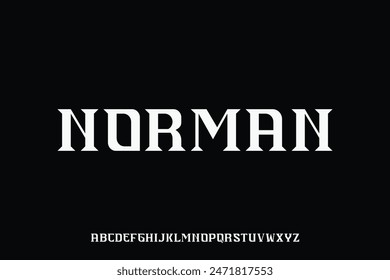 Display alphabet font vector design, suitable for headline, poster, logo and many more