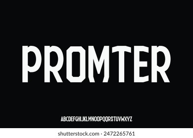 Display alphabet font vector design, suitable for headline, poster, logo and many more