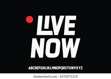 Display alphabet font vector design suitable for headline, logo, poster, banner and more