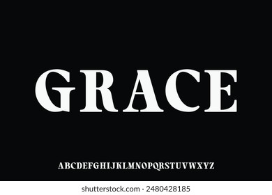 Display alphabet font vector design suitable for headline, poster, logo, album and many more