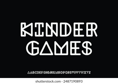 Display Alphabet font vector design suitable for headline, poster, banner and many more