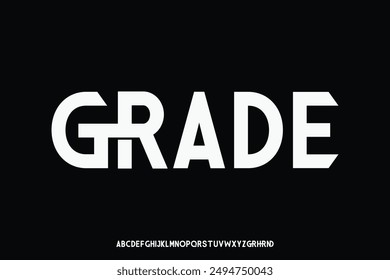 Display Alphabet Schriftart Vektorgrafik Design geeignet für Überschrift, Logo, Poster, Banner und vieles mehr