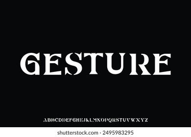 Display alphabet font vector design suitable for headline, title, magazine, poster and many more