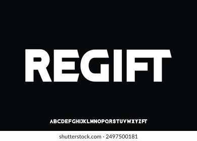 Display alphabet font vector design suitable for headline, poster, banner and many more
