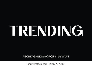 Display alphabet font vector design suitable for headline, poster, logo and many more