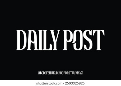 Display alphabet font vector design suitable for headline, poster, logo and many more