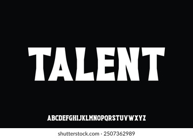 Display alphabet font vector design suitable for headline, poster, logo and many more