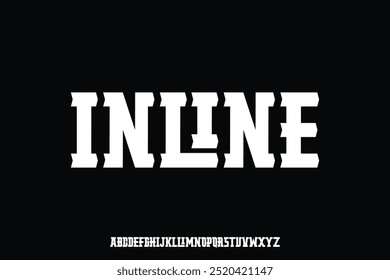 Display alphabet font vector design suitable for headline, poster, logo and many more