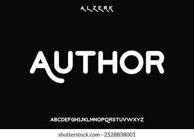 Display alphabet font vector design suitable for headline, logo, magazine, poster and many more