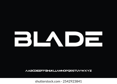 Diseño de Vector de fuente de alfabeto de visualización adecuado para titular, cartel, logotipo, revista y muchos más