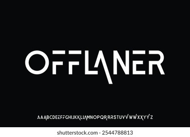 Exibir alfabeto fonte vetor design adequado para título, cartaz, logotipo, revista e muitos mais