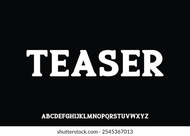 Display alphabet font vector design suitable for headline, poster, logo, magazine and many more