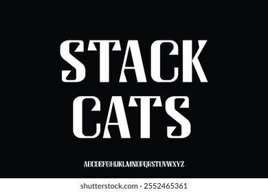 Display alphabet font vector design suitable for headline, poster, logo, magazine and many more