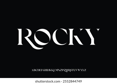 Display alphabet font vector design suitable for headline, poster, logo, magazine and many more
