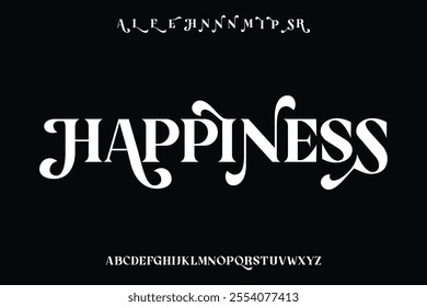 Display alphabet font vector design suitable for headline, poster, logo, magazine and many more