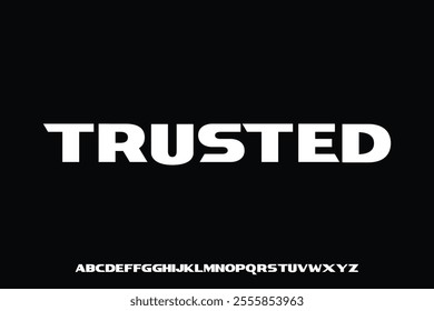 Display alphabet font vector design suitable for headline, poster, logo, magazine and many more