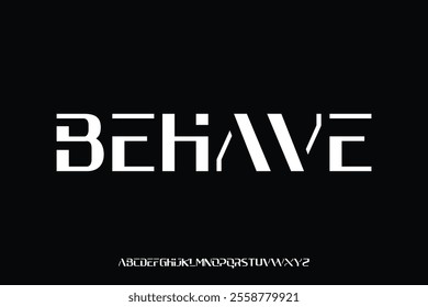 Display alphabet font vector design suitable for headline, poster, logo, magazine and many more