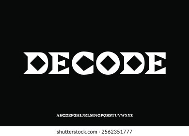 Display alphabet font vector design suitable for headline, poster, logo, magazine and many more