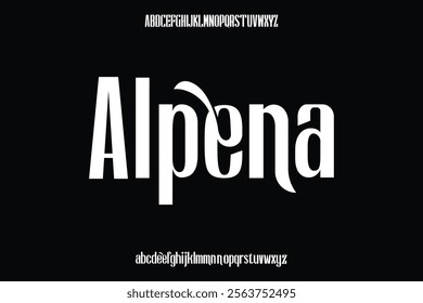 Display alphabet font vector design suitable for headline, poster, logo, magazine and many more