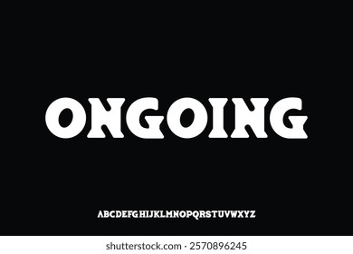 Display alphabet font vector design suitable for headline, poster, logo, magazine and many more