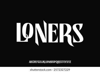 Display alphabet font vector design suitable for headline, poster, logo, magazine and many more