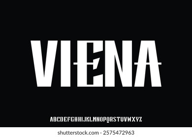 Display alphabet font vector design suitable for headline, poster, logo, magazine and many more