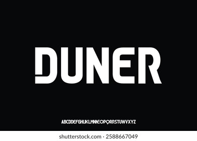 Display alphabet font vector design suitable for headline, poster, logo, magazine and many more