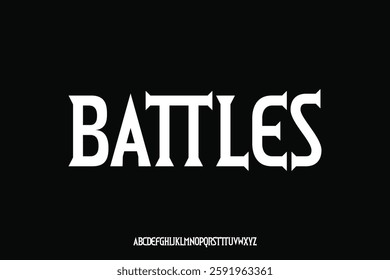 Display alphabet font vector design suitable for headline, poster, logo, magazine and many more