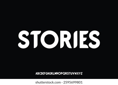 Display alphabet font vector design suitable for headline, poster, logo, magazine and many more