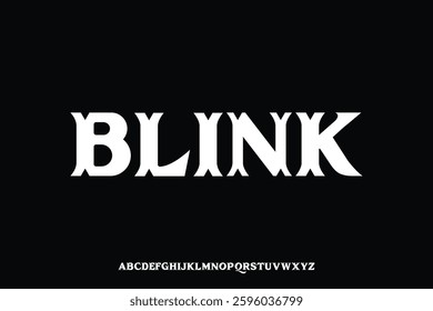 Display alphabet font vector design suitable for headline, poster, logo, magazine and many more