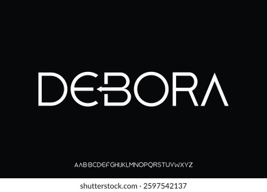 Display alphabet font vector design suitable for headline, poster, logo, magazine and many more