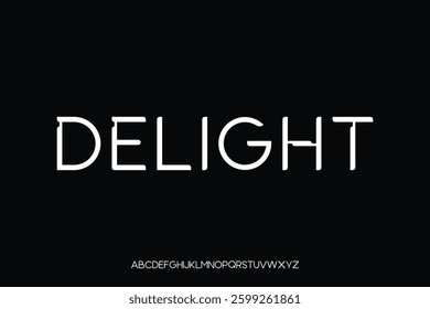 Display alphabet font vector design suitable for headline, poster, logo, magazine and many more