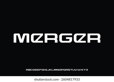 Display alphabet font vector design suitable for headline, poster, logo, magazine and many more