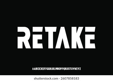Display alphabet font vector design suitable for headline, poster, logo, magazine and many more