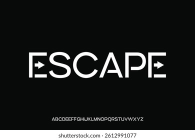 Display alphabet font vector design suitable for headline, poster, logo, magazine and many more