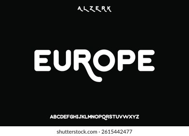 Display alphabet font vector design suitable for headline, poster, logo, magazine and many more