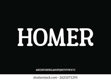 Display alphabet font vector design suitable for headline, poster, logo, magazine and many more