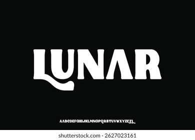Display alphabet font vector design suitable for headline, poster, logo, magazine and many more