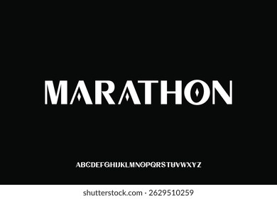 Display alphabet font vector design suitable for headline, poster, logo, magazine and many more