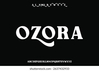Display alphabet font vector design suitable for headline, poster, logo, magazine and many more