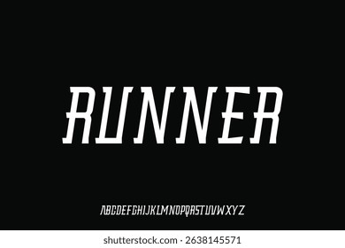 Display alphabet font vector design suitable for headline, poster, logo, magazine and many more