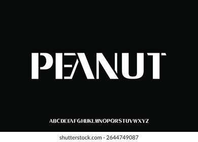 Anzeige Alphabet Schriftart Vektor Design geeignet für Überschrift, Poster, Logo, Magazin und viele mehr