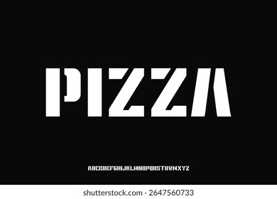 Diseño de Vector de fuente de alfabeto de visualización adecuado para titular, cartel, logotipo, revista y muchos más